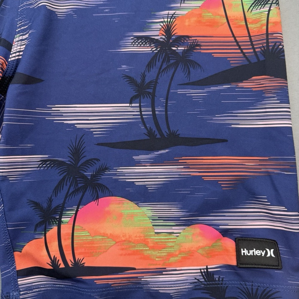 Hurley Phantom Weekender Board Shorts NWT Mens 30 Blue 8.5" inseam Beach - Picture 3 of 14